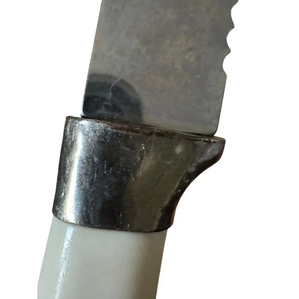 Vintage Forgecraft USA Stainless Serrated Bread Knife Utility Mid Century‎ Cook